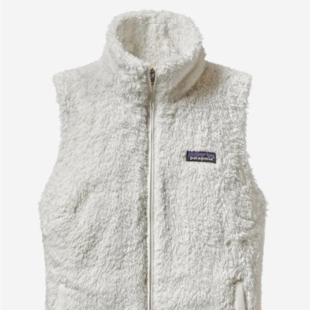 Patagonia Womens Furry Los Gatos Vest - White / Light Cream